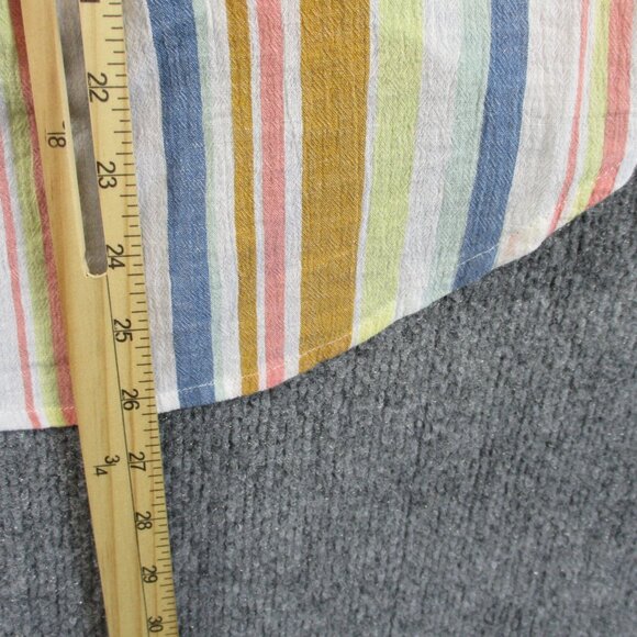 Kut From The Kloth Womens S Yellow Pink Striped Tunic Summer Surplice Blouse - Picture 10 of 11